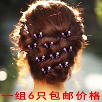 Маленькая детская заколка для волос с розой в составе для взрослых, украшение, заколка-крабик, аксессуар, стик для волос, Южная Корея