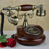 Backlight-free-solid wood-cloth rope mechanical double bell mahogany plug