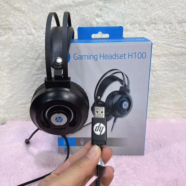 HP/惠普 H100/H120 игра Игры ношение наушники ноутбук компьютер настольный компьютер USB 7.1 трехмерный