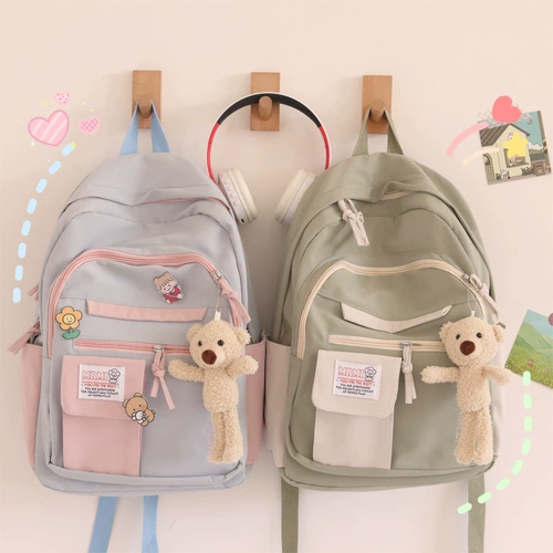 Японский ранец, брендовая сумка через плечо, свежий универсальный вместительный и большой рюкзак, в корейском стиле, для средней школы