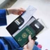 Hàn Quốc độc quyền tính khí du lịch gói tài liệu dài hộ chiếu túi da khóa hộ chiếu cặp vài người giữ hộ chiếu Túi thông tin xác thực