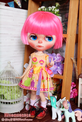 taobao agent 【Cat and Cat's Nest】 AZONE Little Buwa Cloth Rainbow Garden Dress LICCA/MOMOKO/BLYTHE