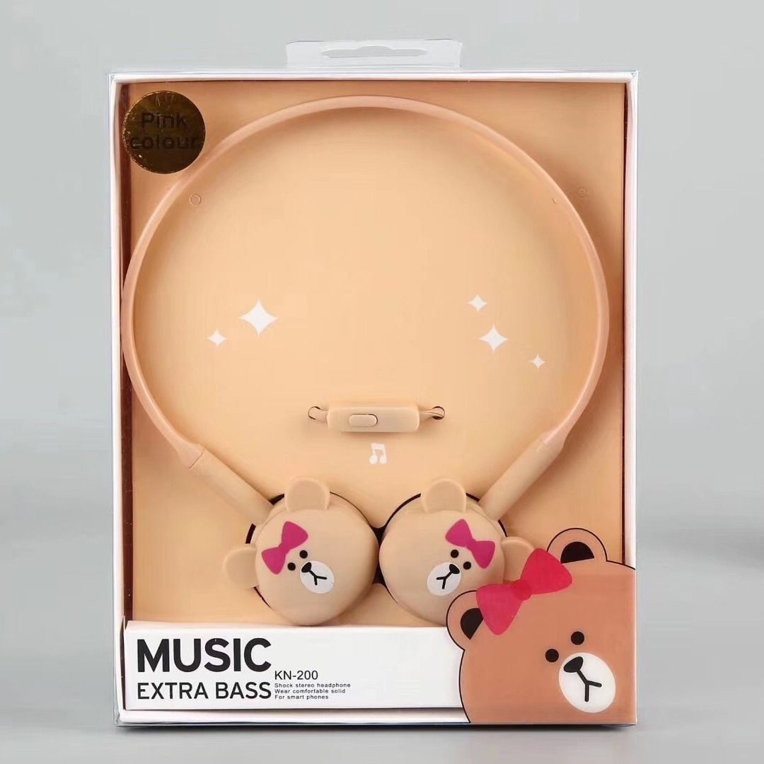 Cute Cukko Bear & HeadwearKorean version lovely Cartoon cute Rabbit rabbit Totoro motion Hanging ear type Headwear music girl student personality originality headset