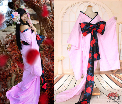 taobao agent April 1st, the spiritual event book, Yiyuan Xuanzi pink pink flower cosplay cosplay kimono kimono