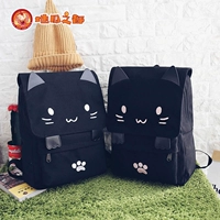 Nhật bản mèo công suất lớn mềm chị túi Dễ Thương phim hoạt hình vai duy nhất túi ba lô nữ túi vải hoạt hình xung quanh hình dán sticker dễ thương