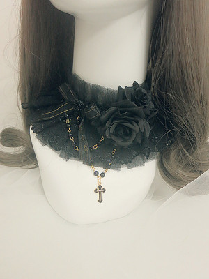 taobao agent Fantasy Alice Lolita Gothic kills gorgeous flower married Gothic Diablo Talite necklace necklace