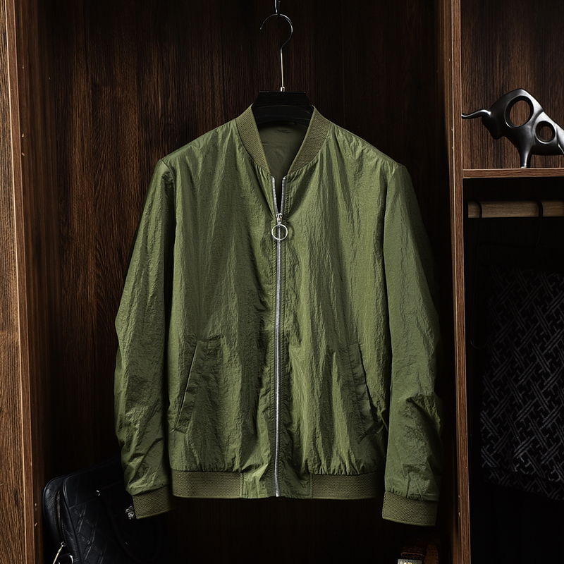 3797 Green Baseball Jacketnewly opened store Time limit welfare ~ speed rob ~ hand slow nothing ~ man spring and autumn fashion leisure time Self cultivation washing PU Pipi Jacket
