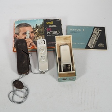 Камеры 古董德国微型间谍胶卷相机米诺克斯minox迷你袖珍闪光灯套装道具