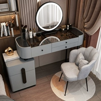 Черный размер 120 черного стеклянного таблица+два шкафа+умное зеркало+пешеходное кресло