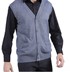 Mùa xuân và mùa thu trung niên mỏng vest nam mở áo len cha cashmere vest len ​​áo len vest áo len kích thước lớn Dệt kim Vest