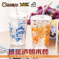 Miền hoàn toàn dễ thương va chạm thế giới anime cup hai nhân dân tệ vàng chính hãng xung quanh Lei cướp biển cướp biển cốc thủy tinh - Carton / Hoạt hình liên quan sticker hoạt hình