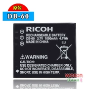 máy ảnh kỹ thuật số Richo Ricoh R3 R4 R30 R40 R5 GX100 GX200 tương thích với pin lithium phù hợp camera gốc pin DB60 DB60 Panasonic S005E LX3 LX2 - Phụ kiện máy ảnh kỹ thuật số