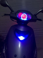 Siêu nhân Neptune xe máy sửa đổi 3 inch đôi ống kính thiên thần ma quỷ mắt xe máy xenon lắp ráp đèn đèn xe jupiter