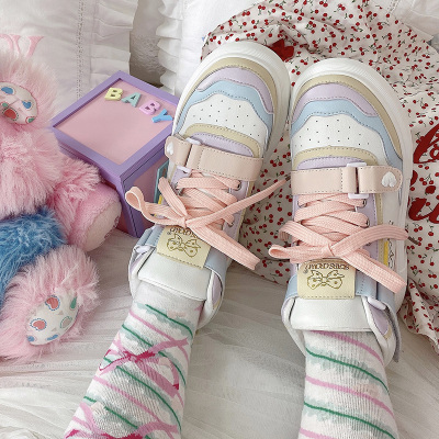 taobao agent [Dream and Treasure Spot] National Brand Lolita Star Crown B0.2 No velvet Gaobang sports shoes