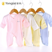 Tongtai 18 năm mới bé bé quần áo bé onesies bông sơ sinh bướm quần áo với tay bảo vệ chính hãng