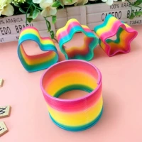 Пластиковое разноцветное радужное эластичное кольцо для взрослых, башенка, игрушка