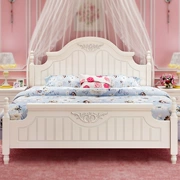 Giường cho bé trai đơn giường 1,5 m kinh tế bé gái giường công chúa 1,8 m không gian phòng ngủ bộ đồ nội thất - Bộ đồ nội thất