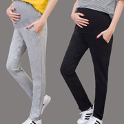 Cộng với phân bón XL phụ nữ mang thai quần mùa xuân 2018 thể thao mới quần mùa hè lỏng thường phần mỏng mặc 200 kg