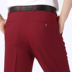 Mùa hè phần mỏng của lụa cũ người đàn ông trung niên của quần cao eo red miễn phí hot kinh doanh bình thường linen phù hợp với quần Suit phù hợp