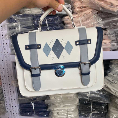 taobao agent Student pleated skirt, handheld retro one-shoulder bag, handmade, for elementary school students