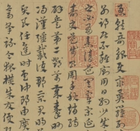 Чжао Мэнфу Чжан Цао Линь Хуан Сян Срочная глава Фигурная кисть Тетрадь для каллиграфии Фотоматериал Рисовая бумага Шелковый жикле Репродукция