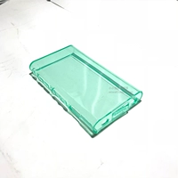 A55 мягкий прозрачный зеленый+закаленная пленка+Lanyard