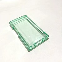 A55 Твердый прозрачный зеленый+закаленная пленка+Lanyard