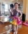 Trẻ em sequin jazz dance váy trang phục cô gái mới đầy màu sắc tutu váy hiện đại múa ba lê - Trang phục Trang phục