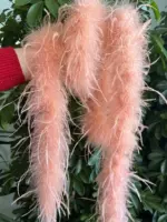 Короткий страусовый бар 2 метра/полоса шампанского