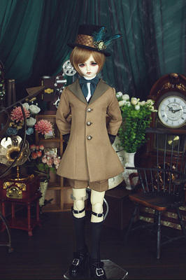 taobao agent [Amber] 1/3BJD Uncle Using the Oufeng baby 3 -point doll suit in Britain (COS black deacon)
