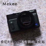 Miếng dán bảo vệ thân máy ảnh Mekee Da Sony RX100M6 miếng dán da M5AM4M3 miếng dán bảo vệ da chống trượt retro - Phụ kiện máy ảnh kỹ thuật số