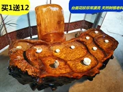Gửi ghế ~ vàng 樟 rễ khắc bàn trà tổng thể bàn trà rễ cây  gốc cây tự nhiên cũ chạm khắc bàn trà cá trà biển - Các món ăn khao khát gốc