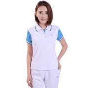 Áo thun ngắn tay nữ mùa hè khô nhanh Áo lụa mỏng của Hàn Quốc thể thao trung niên và áo polo hoang dã giải trí