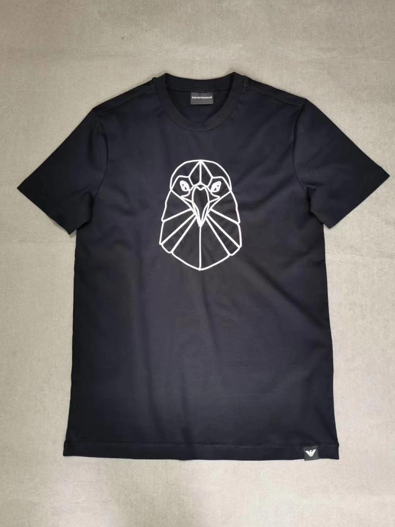 NavySpecial Offer No return Summer style man Ribbon embroidery Low crew neck Short sleeve T-shirt 79 Three free shipping + +