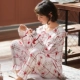 Bộ đồ ngủ dài tay cho nam cực nam xuân hè thu đông cotton dễ thương hai mảnh phù hợp với quần áo nữ cotton có thể mặc bên ngoài - Bộ Pajama
