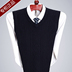 Mùa thu và mùa đông mô hình trung niên của nam giới cashmere gà tim cổ áo vest len ​​vest V-Cổ kích thước lớn trung niên áo len áo len Dệt kim Vest