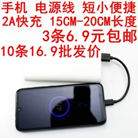 Typec Data Cable Short 15 см. Зарядка сокровища Краткая портативная портативная модель Huawei Oppo Xiaomi Vivo Android General Short Model
