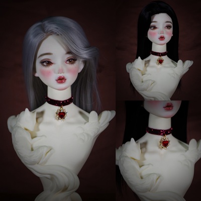 taobao agent [Red Heart] BJD Bruffs with a ribbon Choker three -point, four -point, six -point custom accessories with necklace necklace