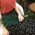 2018 mùa hè mới Hàn Quốc chữ thêu lỏng tay T-Shirt + cao eo hoang dã váy hoa phù hợp với phụ nữ áo nữ Bộ đồ
