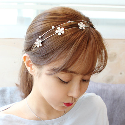 韩式发夹布艺夹子饰品日系韩式发饰毛绒小女孩发夹水晶可爱短发