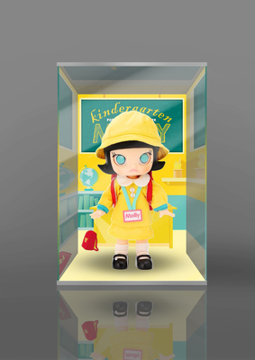 taobao agent [Can't move] Bubble Mate Molly Kindergarten BJD Doll Special Display Box
