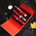 Hộp quà tặng hộp đựng son môi khắc hình Tử Cấm Thành Li Jiaqi khuyên dùng bút kẻ mắt và mascara Bộ trang điểm phong cách Trung Quốc - Bộ trang điểm Bộ trang điểm
