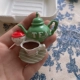 Зеленый заварочный чайник