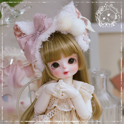 taobao agent [Shannai] BJD baby uses bow hair ornament cat ear hoop 6 points, 4 points, 3 points, MDD Xiongmei Rabbit Doudou