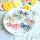 Pet Cards Summer Wave Dot Chefon Bow Hair Clip Teddy Yorkyonal Malzis Dog Clip Headrress