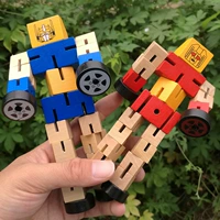 Деревянный вариационный робот, трансформер, конструктор для мальчиков, игрушка, Кинг-Конг, раннее развитие, 6 лет