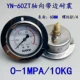 Đồng hồ đo áp suất cạnh trục YN-60ZT chống sốc G1/4 ren chống sốc áp suất dầu thủy lực áp suất nước áp suất không khí thép không gỉ