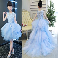 Cô gái buổi tối ăn mặc 8 công chúa váy 9 trẻ em trailing wedding dress pettiskirt 10 máy chủ nhỏ trang phục sân khấu trình diễn đồ vest bé trai 3 mảnh