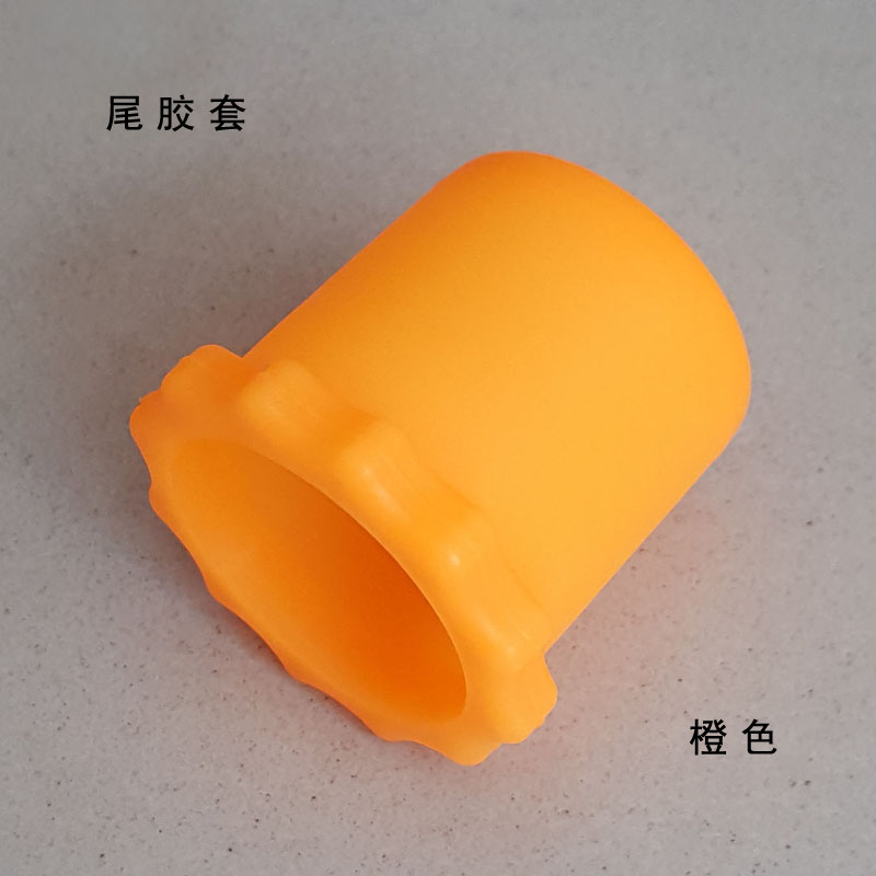 Orange 2Hot sale KTV Microphone Anti roll ring thickening silica gel Four corners ring Microphone Caudal segment protect suit Anti falling sleeve Wheat cover