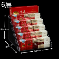 60 пакетов сигарет могут быть размещены на шести этажах (внутренняя ширина 4,7 см)